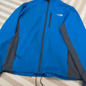The North Face Men's Vibrant Blue and Charcoal Jacket